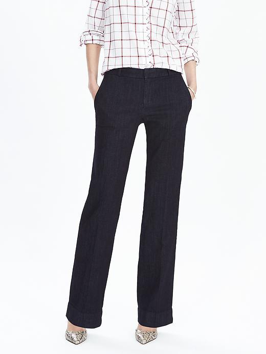 Banana Republic Womens Rinse Wash Trouser Jean Size 0 Regular - Rinse