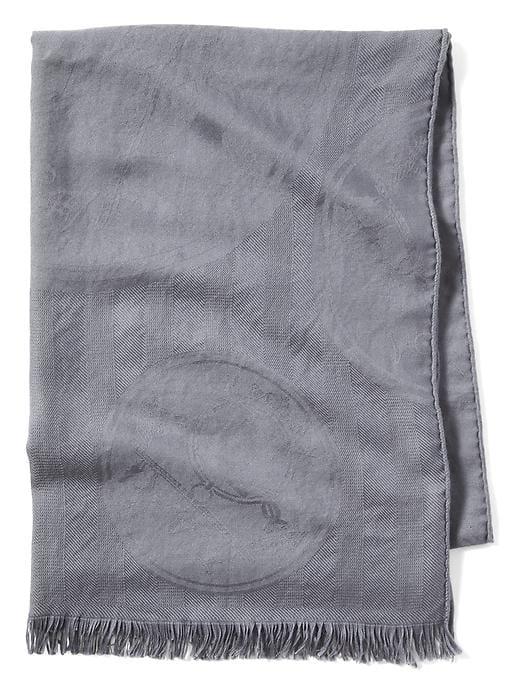 Banana Republic Luxe Vintage Hermes Gray Cashmere Shawl - Gray