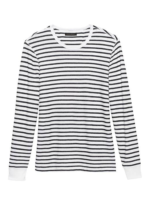Banana Republic French Terry Stripe T-shirt