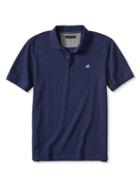 Banana Republic Mens Signature Pique Polo Size L Tall - Navy Heather