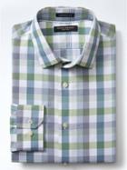Banana Republic Mens Camden Fit Non Iron Medium Stripe Shirt - Navy Star