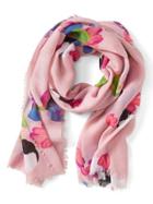 Banana Republic Painterly Floral Scarf - Pink