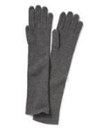 Banana Republic Italian Cashmere Blend Ribbed Glove - Medium Grey