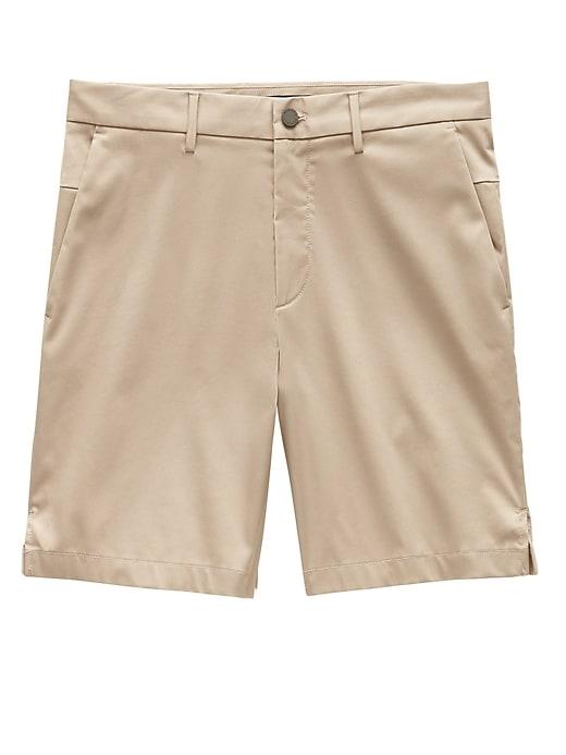 Banana Republic Mens 9 Core Temp Aiden Slim Short Camp Khaki Size 33w