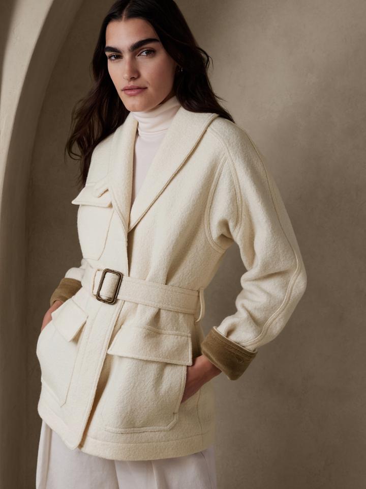 Finola Boucl Cargo Jacket