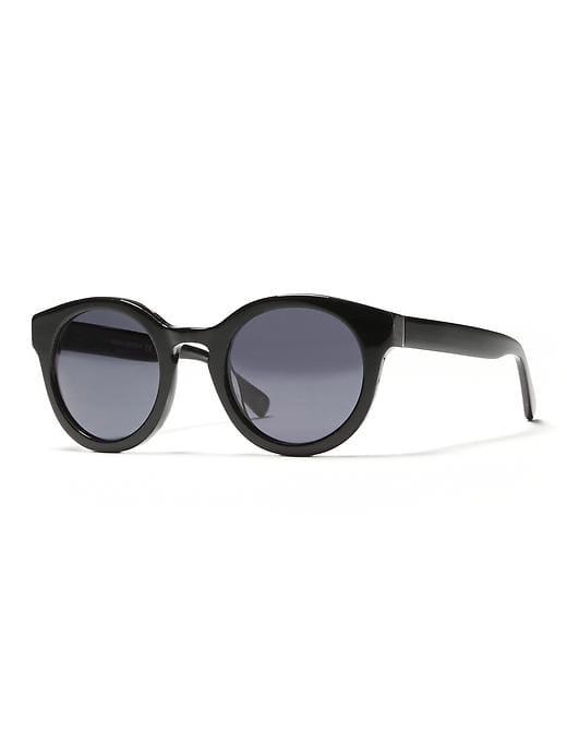 Banana Republic Womens Satya Sunglasses True Black Size One Size