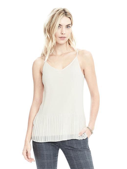 Banana Republic Womens Pleated Top - Cocoon