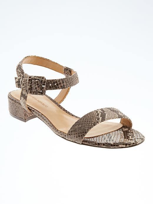 Banana Republic Low Heel Sandal - Natural Mix