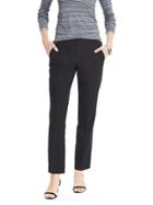 Banana Republic Womens Ryan Fit Chalk Stripe Pant Size 0 Regular - White/gray Stripe