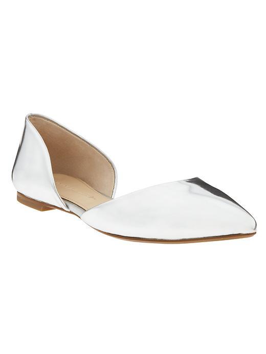 Banana Republic Alani D'orsay Flat Size 10 - Super Silver