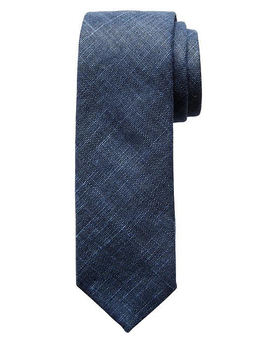 Banana Republic Mens Solid Cotton Tie Size One Size - Blue Tropic