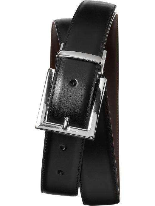 Banana Republic Men's Reversible Black Brown Harness Belt - Black/brown