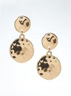 Banana Republic Gold Coin Drop Earrings - Gold