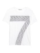 Banana Republic Mens 7 Graphic Crew-neck T-shirt White Size Xl