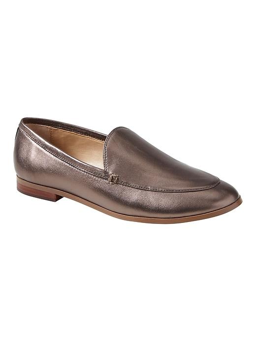 Banana Republic Womens Demi Loafer Dark Gold Size 10 1/2