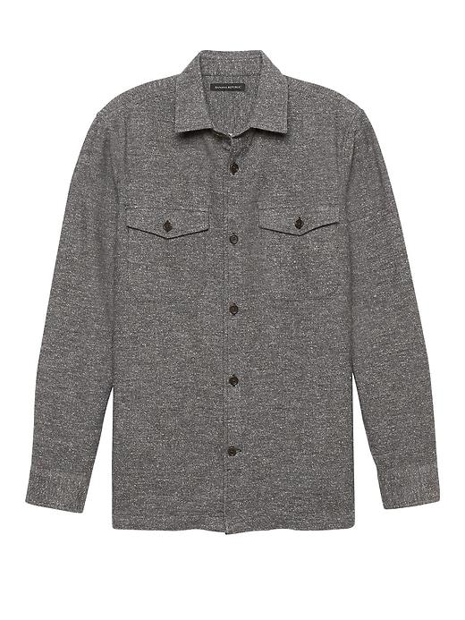 Banana Republic Mens Br X Kevin Love   Japanese Cotton Blend Shirt Jacket Dark Gray Size Xs