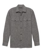 Banana Republic Mens Br X Kevin Love   Japanese Cotton Blend Shirt Jacket Dark Gray Size Xs