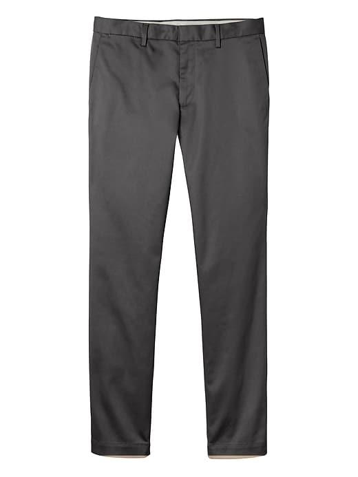Banana Republic Mens Aiden Slim Rapid Movement Chino Pant Charcoal Size 32w