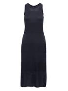 Banana Republic Womens Pointelle Mixed-stitch Sweater Dress Navy Size S