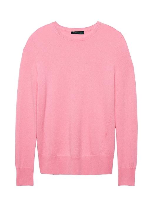 Banana Republic Womens Cashmere Crew-neck Sweater Neon Coral Pink Size S