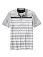 Banana Republic Mens Luxe-touch Multi-stripe Polo Shirt White Size Xl