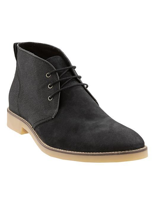 Banana Republic Mens Peter Chukka Boot Size 10 1/2 - Black
