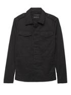 Banana Republic Mens Lightweight Officer';s Shirt Jacket Black Size L