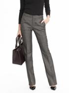 Banana Republic Logan Fit Plaid Pant - Cocoa Brown/taupe Metal
