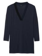 Banana Republic Threadsoft V-neck Tunic T-shirt
