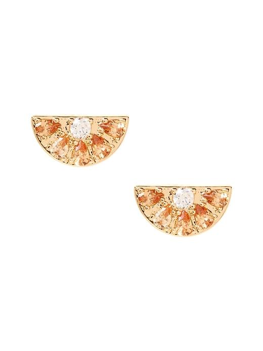 Banana Republic Womens Grapefruit Stud Earring Rose Gold Size One Size