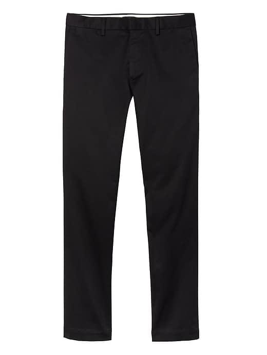 Banana Republic Mens Emerson Straight Rapid Movement Chino Pant Black Size 32w