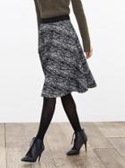 Banana Republic Womens Textured Knit Midi Skirt Size 0 Petite - Cocoon