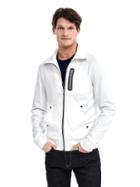 Banana Republic Mens Water Repellent Cotton Jacket Size L Tall - White