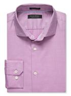 Banana Republic Mens Grant Fit Solid 120s Supima Cotton Shirt Size L Tall - Purple