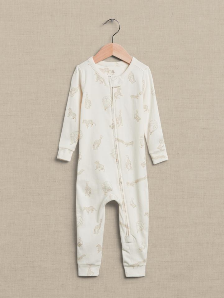 Baby Brushed Long-sleeve One-piece