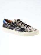 Banana Republic Lace Up Sneaker - Black Snake