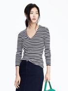 Banana Republic Womens Skinny Vee Pullover Size M - Navy