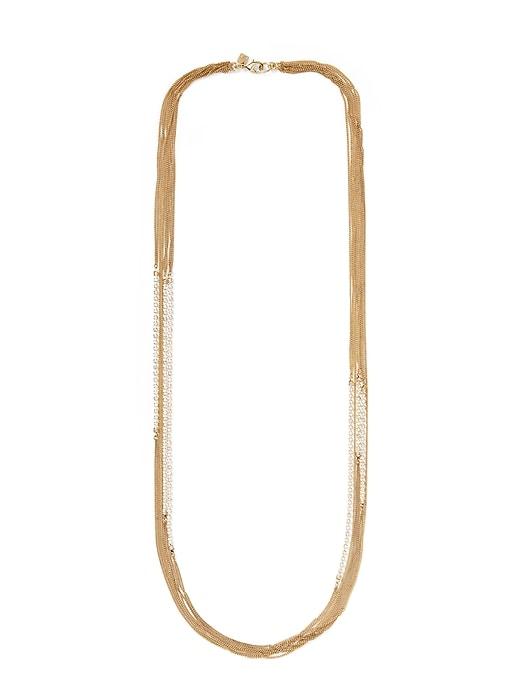 Banana Republic Womens Cupchain Swag Layer Necklace Dark Gold Size One Size