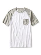 Banana Republic Mens Vintage Colorblock Tee Size L Tall - White