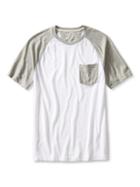 Banana Republic Mens Vintage Colorblock Tee Size L Tall - White