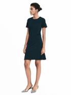 Banana Republic Womens Short Sleeve Crepe Dress - Wisps Of Teal