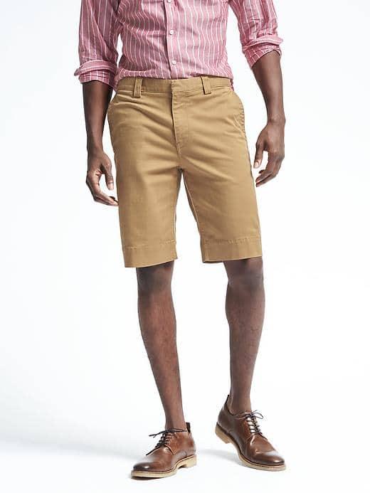 Banana Republic Mens Heritage Side Buckle Short - Whiskey