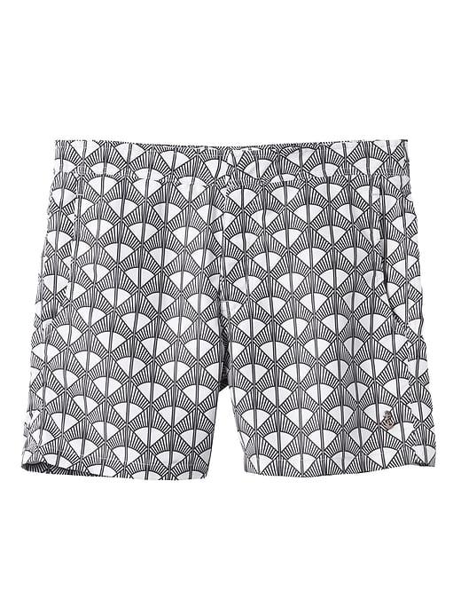 Banana Republic Mens Retromarine   Printed Swim Short Black Print Size 30w