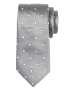 Banana Republic Mens Twill Dot Nanotex Tie Undertone Gray Size One Size