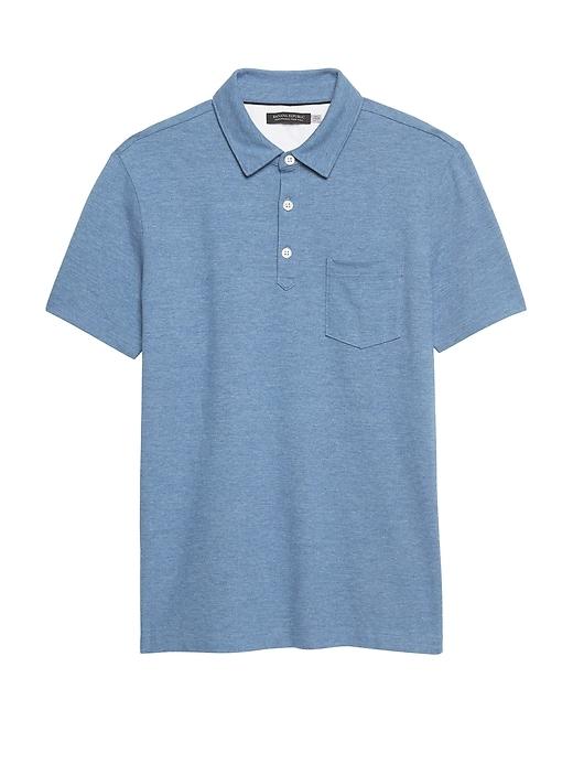 Banana Republic Mens Don';t-sweat-it Polo Shirt Light Blue Heather Size Xs