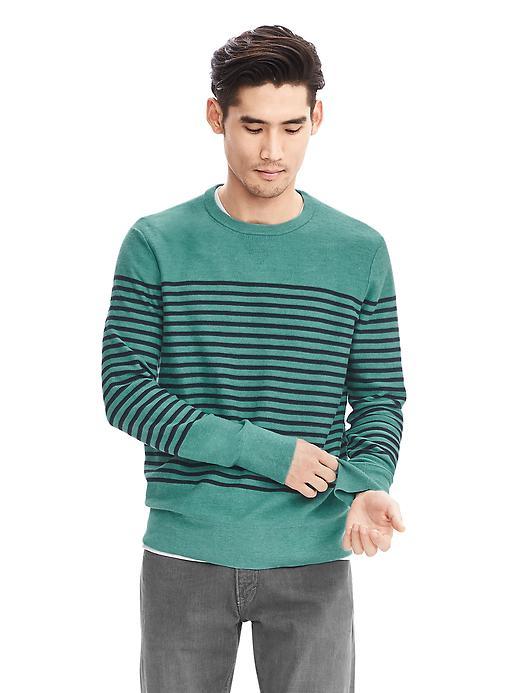 Banana Republic Coast Crew Pullover Size L Tall - Surf Green