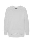 Banana Republic Womens Supersoft Cotton Blend Crew-neck Sweater Heather Gray Size Xxs