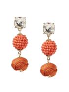 Banana Republic Womens Tropical Baubles Drop Earring Summer Coral Size One Size