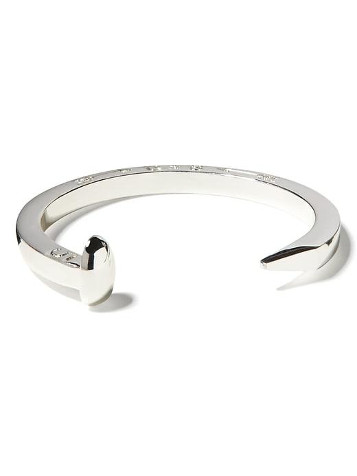 Banana Republic Womens Giles & Brother   Silver Original Railroad Spike Cuff Silver Size One Size