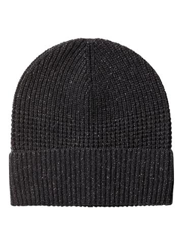 Banana Republic Mens Br X Kevin Love   Merino-silk Blend Donegal Beanie Heather Charcoal Size One Size
